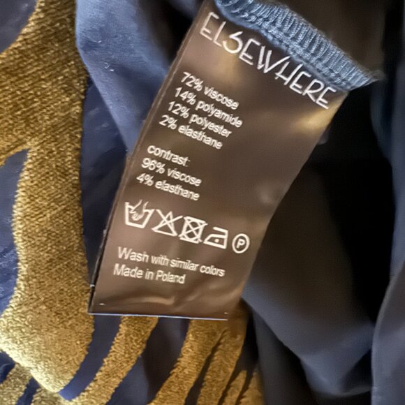 Elsewhere Asymmetrical Zebra Top NWT - Picture 4 of 4